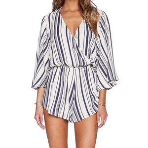 Blue Life Wild and Free Striped Romper